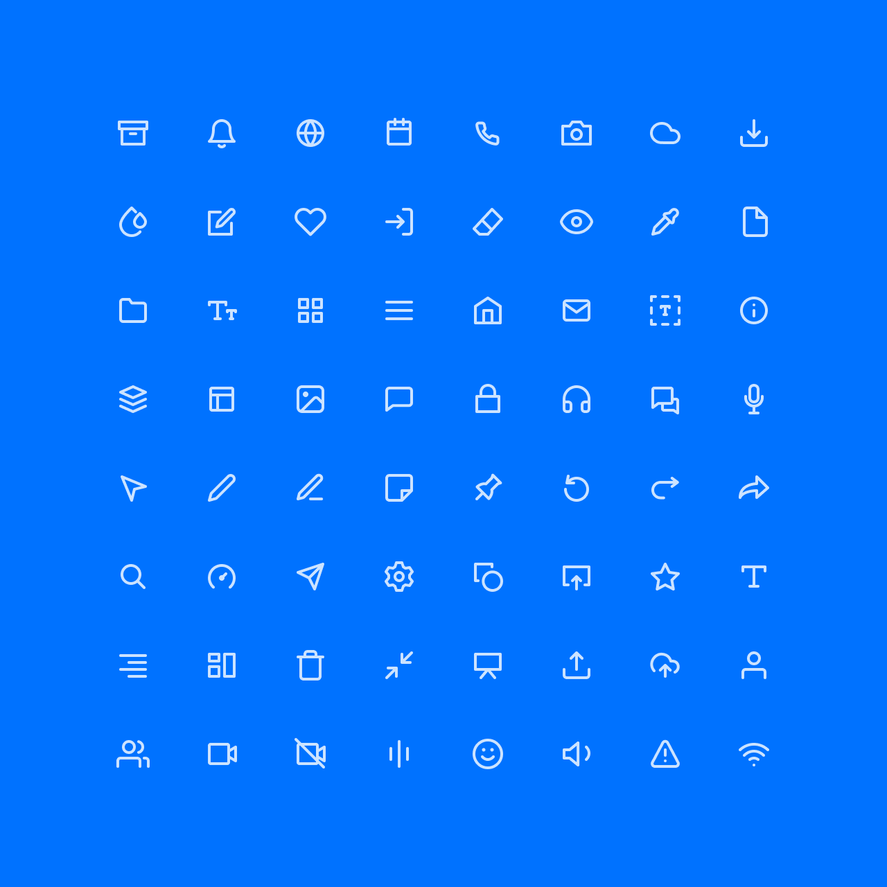 Bluescape product icons