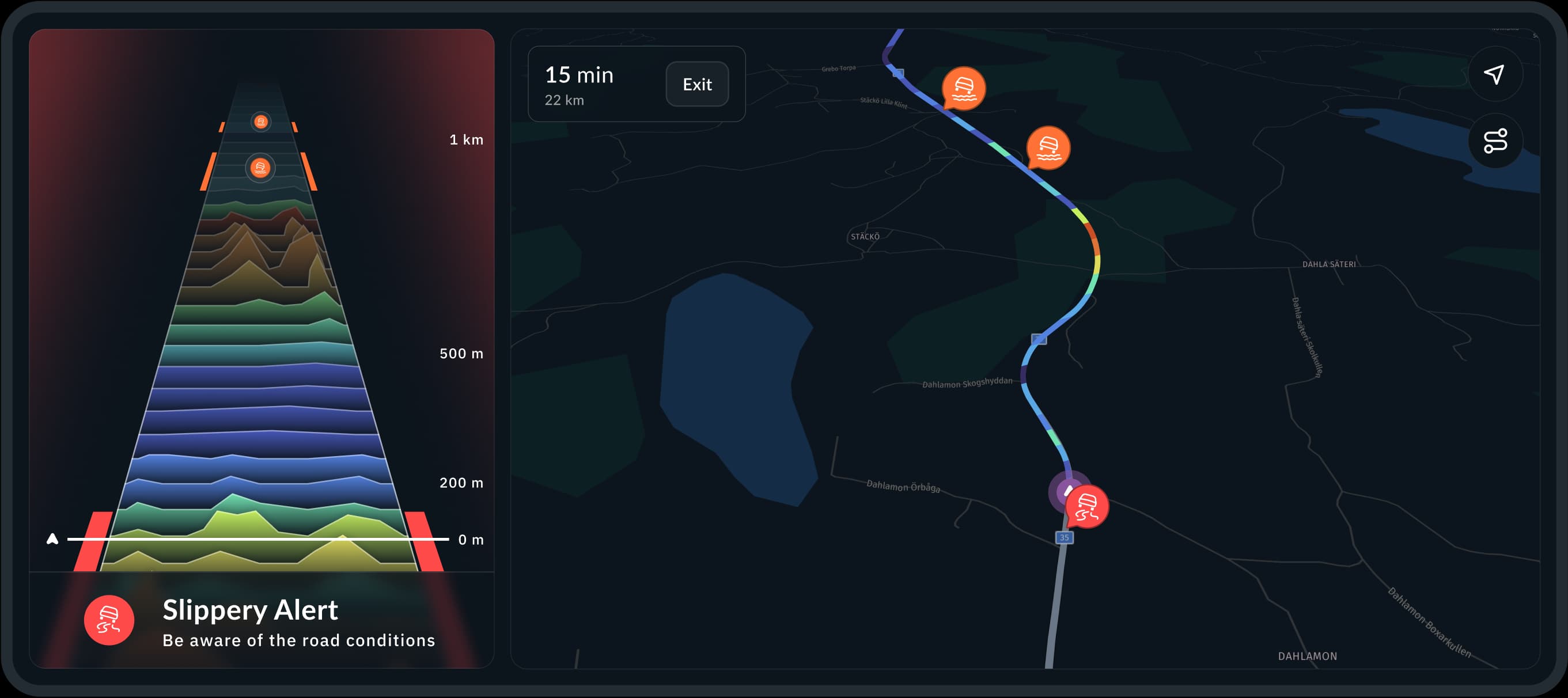 Nira dynamics driving ui