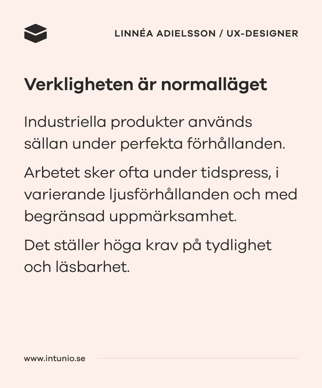 Verkligheten är normalläget