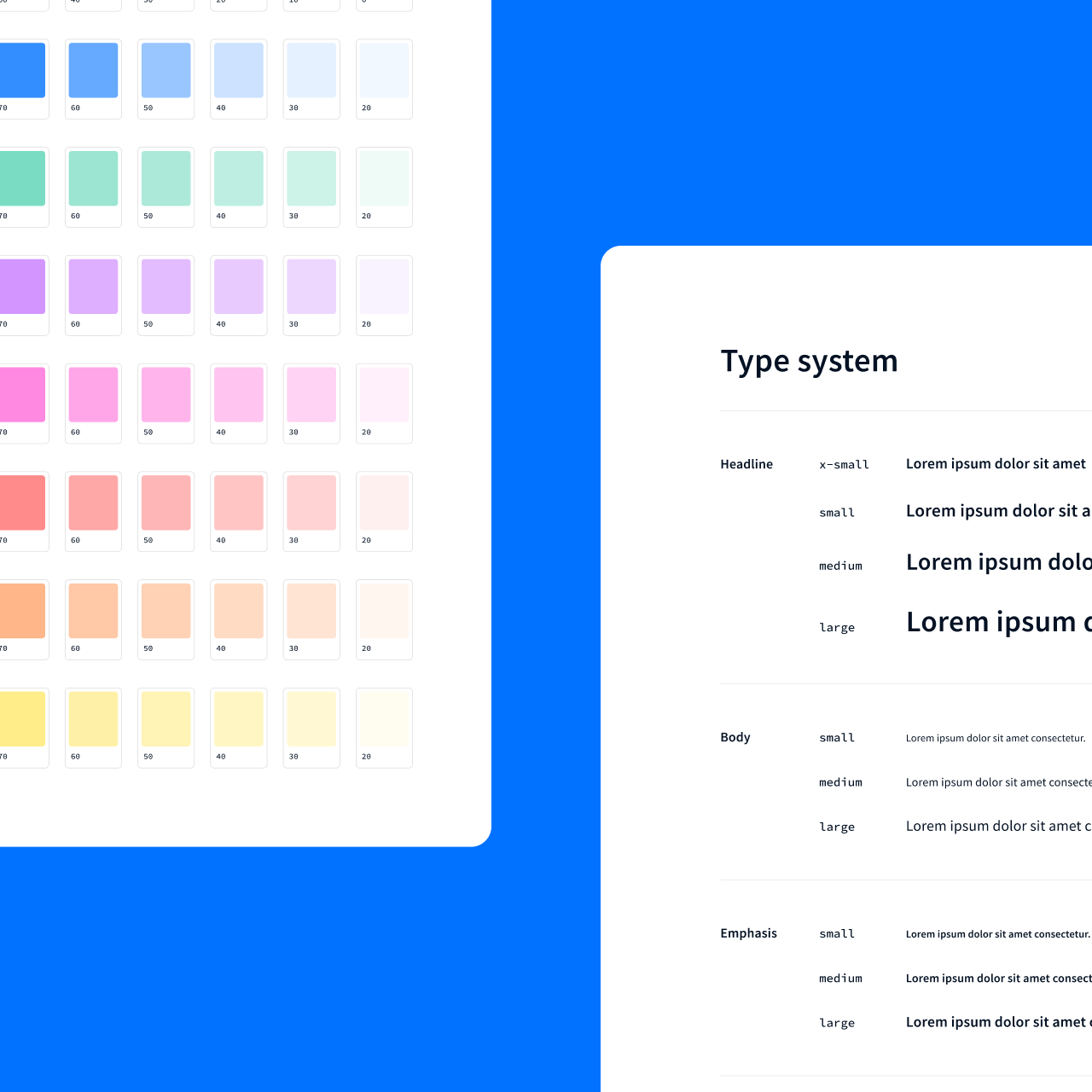 Bluescape product design system