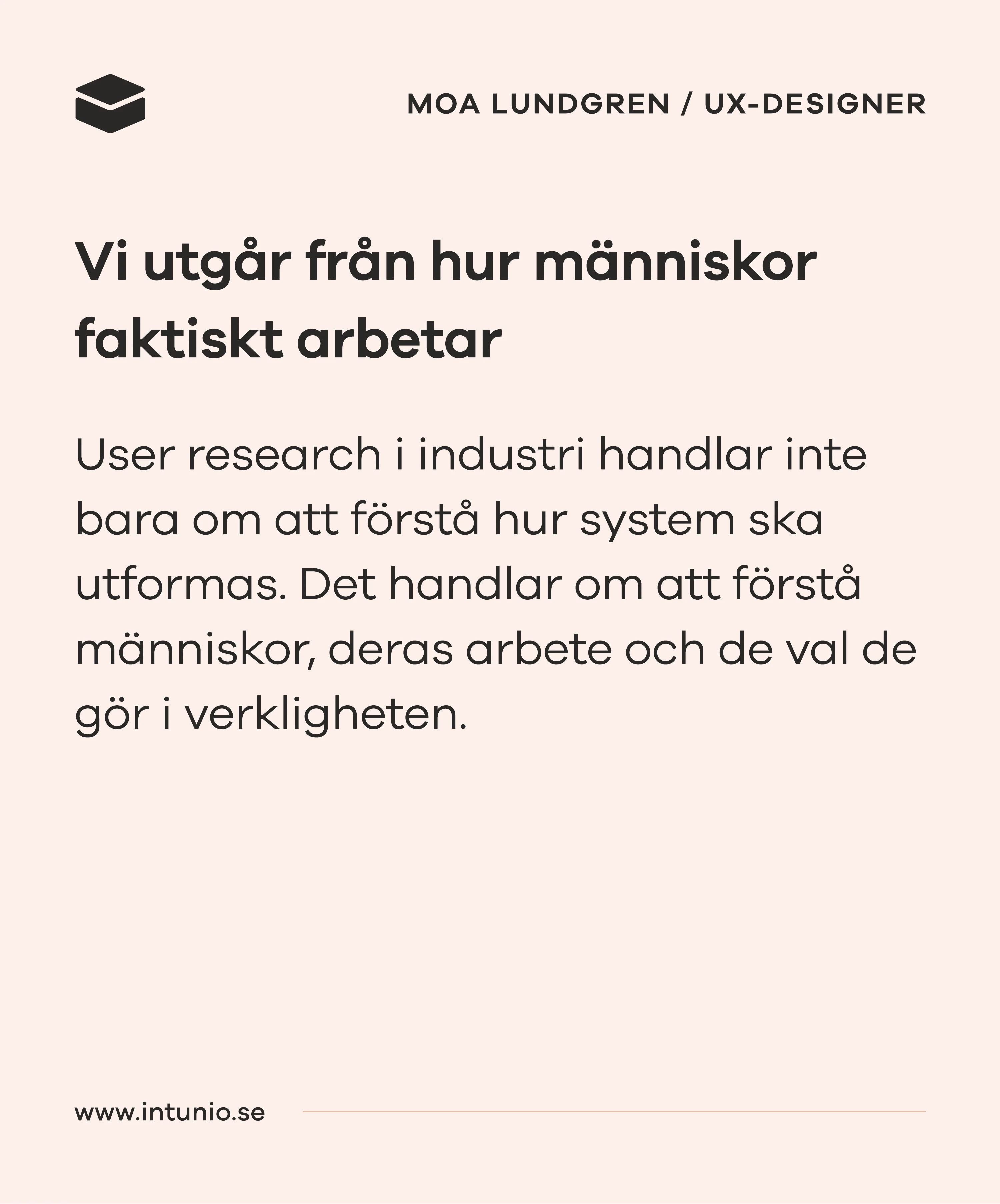 User research i industriella produkter
